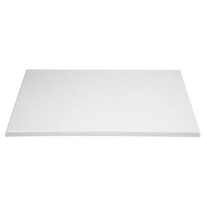 Bolero rechthoekig tafelblad wit 120 x 80cm
