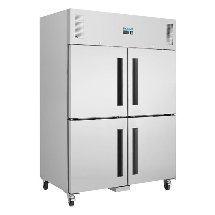 Polar G-serie Gastro 2-deurs koeling met gedeelde deuren 1200L