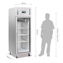 Afbeelding in Gallery-weergave laden, Polar G-serie Gastro 1-deurs koeling met glazen deur 600L