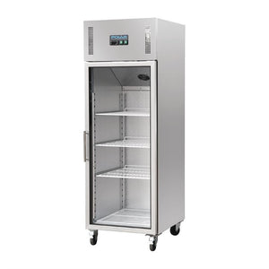 Polar G-serie Gastro 1-deurs koeling met glazen deur 600L