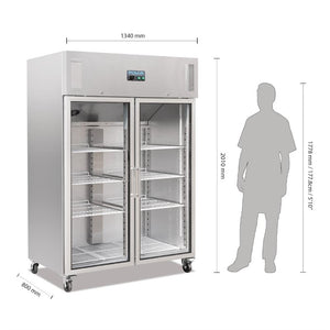 Polar G-serie Gastro 2-deurs display koeling 1200L