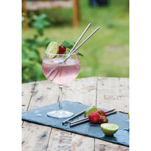 Afbeelding in Gallery-weergave laden, Beaumont RVS rietjes 21,5cm (25 stuks)