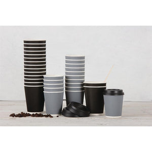 Fiesta Recyclable deksel zwart voor Fiesta Recyclable 340ml en 455ml koffiebekers (1000 stuks)