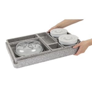 Cambro Tablotherm GoBox maaltijdbezorgingssysteem met servies