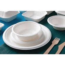 Afbeelding in Gallery-weergave laden, Fiesta Compostable composteerbare bagasse borden 26cm (50 stuks)