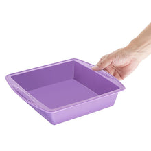 Afbeelding in Gallery-weergave laden, Hygiplas flexibele siliconen vierkante bakvorm, paars (allergeen), 245 x 245 mm