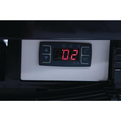 Polar C-Series Energiezuinige Koelkast Met Gebogen Deur Zwart 86Ltr