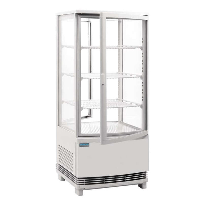 Polar C-Series Energie-EfficiÃ«nte Koelkast Met Gebogen Deur Wit 86Ltr