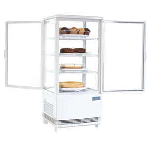 Polar C-Series Energie-EfficiÃ«nte Koelkast Met Gebogen Deur Wit 86Ltr