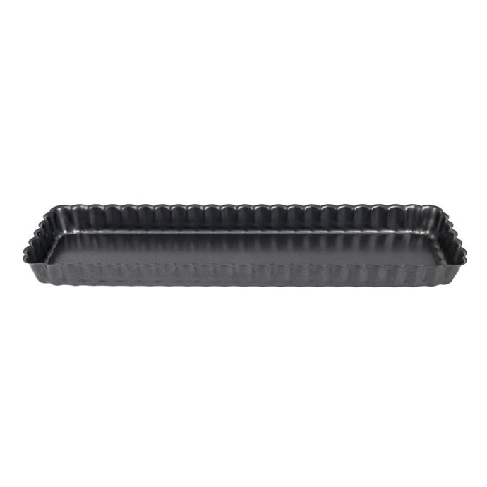 De Buyer rechthoekige anti-kleef taartvorm met losse bodem 35,6cm