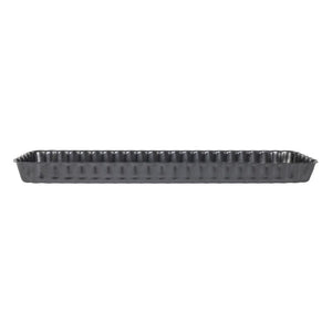 De Buyer rechthoekige anti-kleef taartvorm met losse bodem 35,6cm