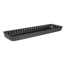 Afbeelding in Gallery-weergave laden, De Buyer rechthoekige anti-kleef taartvorm met losse bodem 35,6cm