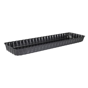 De Buyer rechthoekige anti-kleef taartvorm met losse bodem 35,6cm