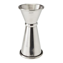 Afbeelding in Gallery-weergave laden, Beaumont RVS Gestreepte Jigger Maat 20ml/40ml