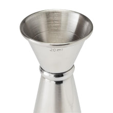Afbeelding in Gallery-weergave laden, Beaumont RVS Gestreepte Jigger Maat 20ml/40ml
