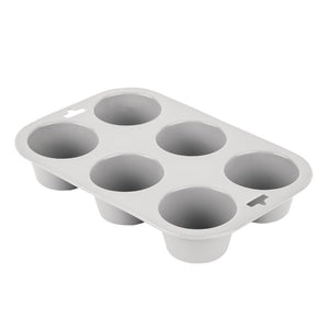 Vogue flexibele silicone muffinvorm 6 cups