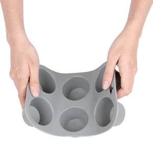 Vogue flexibele silicone muffinvorm 6 cups