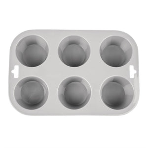 Vogue flexibele silicone muffinvorm 6 cups