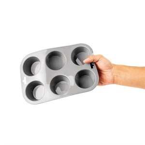 Vogue flexibele silicone muffinvorm 6 cups