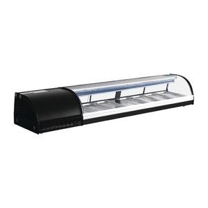 Polar G-serie gekoelde sushivitrine 7x GN 1/3