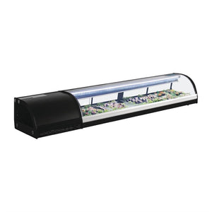 Polar G-serie gekoelde sushivitrine 7x GN 1/3