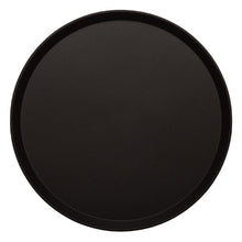 Afbeelding in Gallery-weergave laden, Cambro Treadlite rond antislip glasvezel dienblad zwart 35,5cm