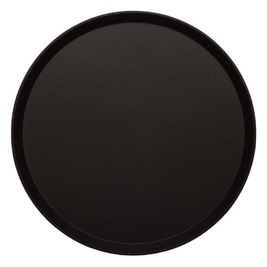 Cambro Treadlite rond antislip glasvezel dienblad zwart 35,5cm
