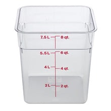 Afbeelding in Gallery-weergave laden, Cambro Camsquare vierkante polycarbonaat voedseldoos 7,6L