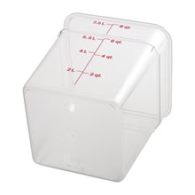 Afbeelding in Gallery-weergave laden, Cambro Camsquare vierkante polycarbonaat voedseldoos 7,6L