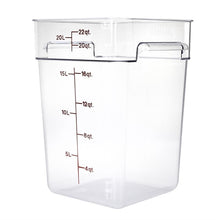 Afbeelding in Gallery-weergave laden, Cambro Camsquare vierkante polycarbonaat voedseldoos 20,8L