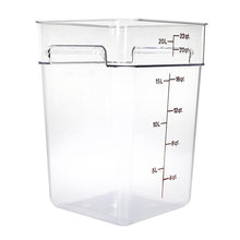 Afbeelding in Gallery-weergave laden, Cambro Camsquare vierkante polycarbonaat voedseldoos 20,8L