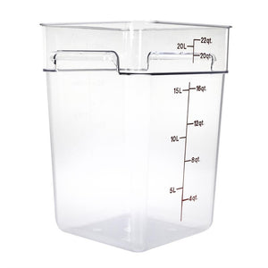 Cambro Camsquare vierkante polycarbonaat voedseldoos 20,8L