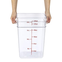 Afbeelding in Gallery-weergave laden, Cambro Camsquare vierkante polycarbonaat voedseldoos 20,8L