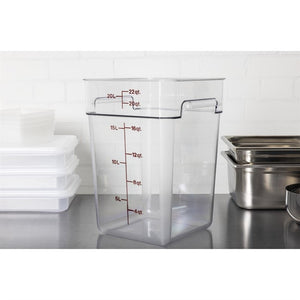 Cambro Camsquare vierkante polycarbonaat voedseldoos 20,8L