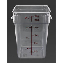 Afbeelding in Gallery-weergave laden, Cambro Camsquare vierkante polycarbonaat voedseldoos 20,8L