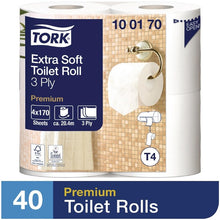 Afbeelding in Gallery-weergave laden, Tork ultrazacht toiletpapier 40 rollen (40 stuks)