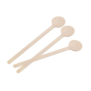 Fiesta Compostable biologisch afbreekbare houten cocktail roerstaafjes 10cm (100 stuks)