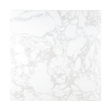 Afbeelding in Gallery-weergave laden, Bolero vierkant tafelblad met marmereffect, wit, 600 mm