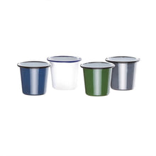 Afbeelding in Gallery-weergave laden, Olympia Emaille beker grijs 31cl (6 stuks)