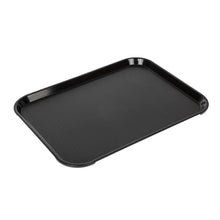 Afbeelding in Gallery-weergave laden, Cambro polypropyleen fastfood dienblad zwart 410mm