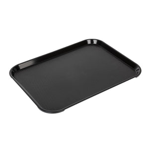 Cambro polypropyleen fastfood dienblad zwart 410mm
