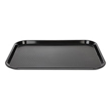 Afbeelding in Gallery-weergave laden, Cambro polypropyleen fastfood dienblad zwart 410mm