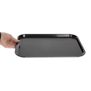 Cambro polypropyleen fastfood dienblad zwart 410mm
