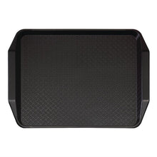 Afbeelding in Gallery-weergave laden, Cambro polypropyleen fastfood dienblad met handvatten zwart 43x30cm