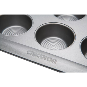 Circulon carbonstalen anti-kleef bakvorm voor 12 muffins 39,5 x 28cm