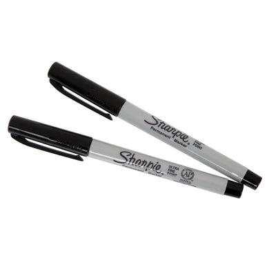 Sharpie ultrafijne permanente marker zwart (2 stuks)