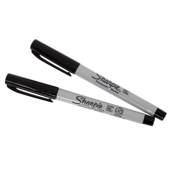 Sharpie ultrafijne permanente marker zwart (2 stuks)
