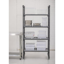 Afbeelding in Gallery-weergave laden, Cambro stelling 183cm hoog 4 planken - 54cm diep - 91,5cm breed