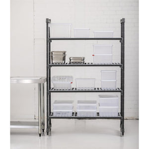 Cambro stelling 183cm hoog 4 planken - 54cm diep - 122cm breed