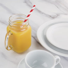 Afbeelding in Gallery-weergave laden, Fiesta Compostable composteerbare papieren rietjes rood-wit gestreept (250 stuks)